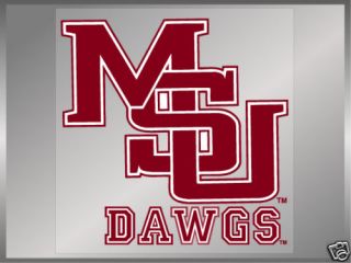 Mississippi State Classic MSU Dawgs Static Decal 4