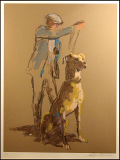 LeRoy Neiman Great Dane 1987 Hand Signed & Numbered Serigraph, dog L