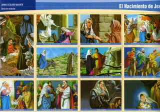  Chromos cutable 11 IMAGES NACIMIENTO DE JESUS / THE BIRTH JESUS PERU
