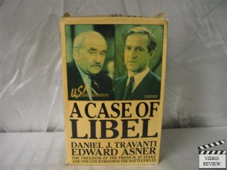 Case of Libel VHS Daniel J Travanti Edward Asner 012236115236