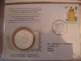 1976 1978 IntL Society of Postmasters 36 Silver Medals