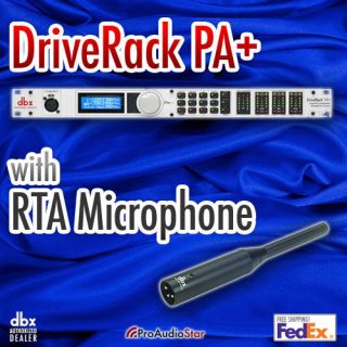 DBX DriveRack PA with RTA Mic PROAUDIOSTAR