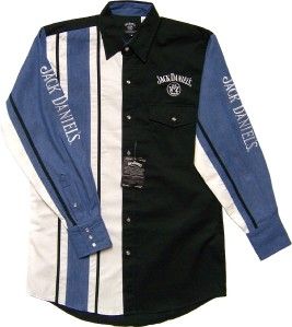Ely Jack Daniels Old No 7 Brand Mens Western Snap Long Sleeve Shirt