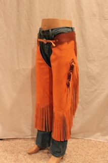  Quality Cowboy Chinks Chaps with Long Fringe