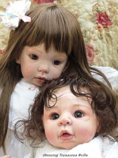 Reborn Toddler Darcy 32 inches Lauscha Eyes Victorian Era Dainty Doll