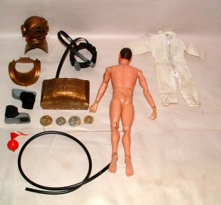 1970s Hasbro Gi Joe Eight Ropes of Danger Accessories with Figure