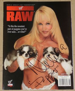 WWE WWF Debra McMichael Autographed Signed Magazine Proof