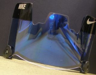 Blue Mirrored Football Visor Insert Fits Nike Eyeshield