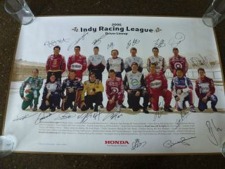 RARE Dario Franchitti Dan Wheldon Danica SIGNED 2006 Honda Indy Poster