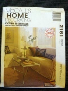  McCalls Home Decorating Clothes Patterns Furniture Clip Covers