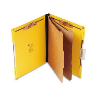  Paper Pressboard Hanging Classification Folder, Letter, Bright Yellow