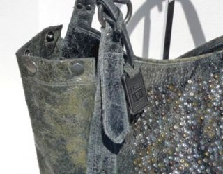 498 Frye Boots Deborah Studded Tote Bag Slate Grey Gorgeous