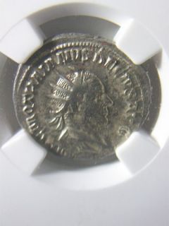  Denarius of Roman Emperor Trajan Decius Graded NGC CH VF 0 002