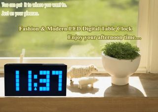  Digital LED Alarm Clock wall clock Fashion Home Decorative Wall Watch
