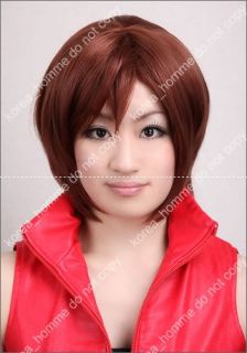 Vocaloid Kagamine Meiko Cosplay Wig Short Brown New Ver