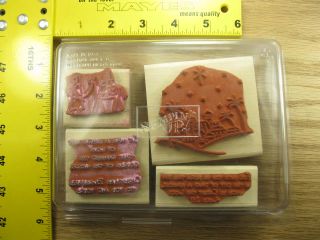 STAMPIN UP CITY OF DAVID SET OF 4 CHRISTMAS Rubber Stamps #D92
