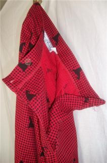 Red Size 10 David Brooks Ltd Pleated Skirt Houndstooth Horse Print