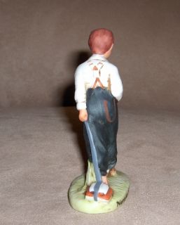 1979 Dave Grossman Design Norman Rockwell Redhead Figurine