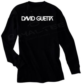 David Guetta Long Sleeve T Shirt Tee Mix Trance House DJ Dubstep