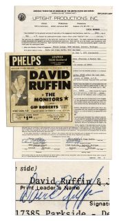 Temptations Vocalist David Ruffin Contract Signed