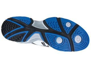 pre order) Asics Mens GEL Resolution 4 Tennis Shoes  White/Blue