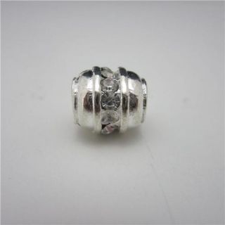 Bracelet Charm Bead 925K Sterling Silver and CZ Stone Fit All European