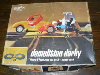 Eldon Demolition Derby Race Set 1 32 Scale Missing Cars
