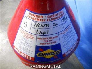 NASCAR Sunoco Race Used Fuel Can Dump Can Sheetmetal Travis Kvapil