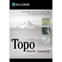 Delorme Topo North America 9 0 for Delorme GPS and PCs New in Box