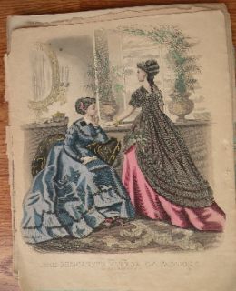 Lot of Fashion Magazines from 1866 and 1867 No Reserve