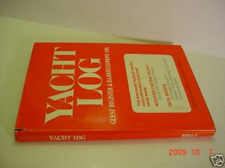 Yacht Log Guest Register Book by Motor Boating Sailing