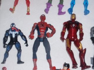 lot of 29 action figures dc comics and marvel
