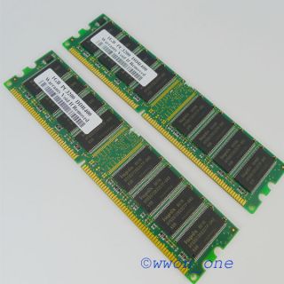  PC3200 DDR400 400MHz Dual Channel DDR 184pin Memory Low Density