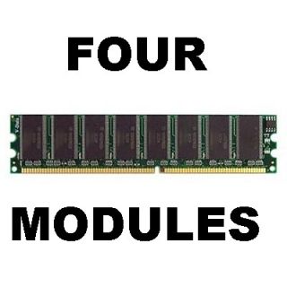 4GB = 4X 1gb DDR PC3200 DESKTOP RAM MEMORY 184p 400mhz pc LOW DENSITY