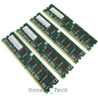   Density 4GB KIT 4x1GB PC3200 DDR400 184PIN DDR DIMM Desktop Memory
