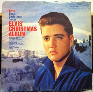 Elvis Presley Christmas Album LP VG LPM 1951 L Army Back Silver 1964