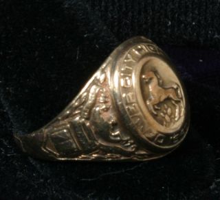 Denver City High Class Ring 1946 – 10K Gold Stamped