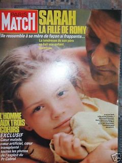 Paris Match 1933 06 86 Sarah Biasini Fille de Romy