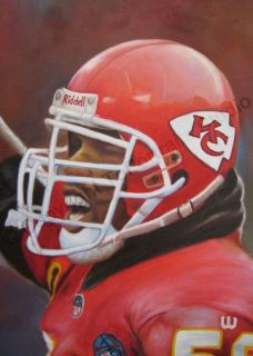 Derrick Thomas Kansas City Chiefs Canvas Oil Painting