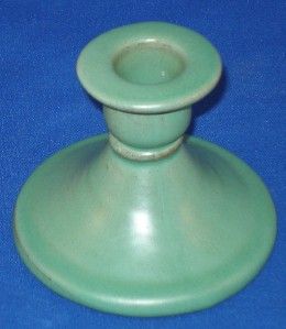 Catalina Island Pottery Candlestick Descanso Green Red Clay