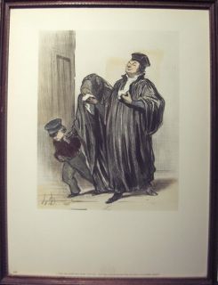 Honore Daumier After Framed Print Les Gens de Justice