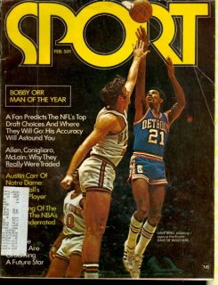 1971 Sport Magazine Dave Bing Pistons DeBusschere