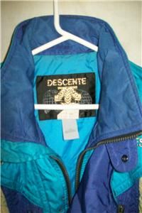 vintage descente insulated snowboard ski jacket men s large