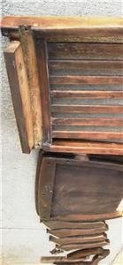 Antique Oak Office Chair Swivel Wood Parts Complete Desk Decor Vintage