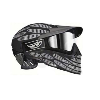  Flex 8 Thermal Full Coverage Paintball Goggle Mask   Black Grey 2635