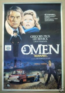 Turkish Movie Poster Omen Gregory Peck Lee Remick David Warner Horror