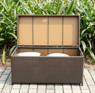 wicker patio furniture storage deck box item number ori003 a