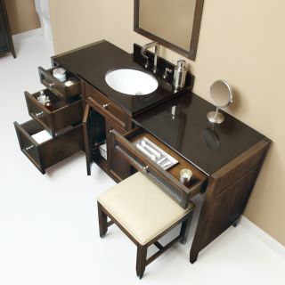 DecoLav 65 Jordan Transitional Single Vanity Bathroom Cabinet Set Opt