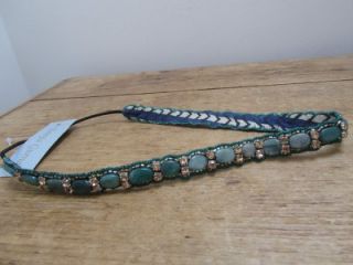 deepa gurnani bnwt green crystal jewel headband