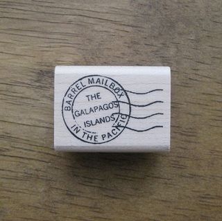 Decorative Stamps Rubber Stamp Galapagos Postmark